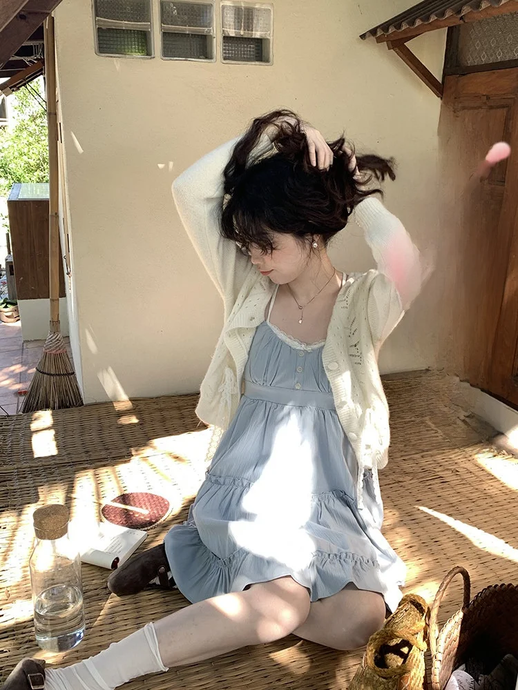 

Мягкий вязаный кардиган-пальто Sweet Sle для женщин, утягивающий, с длинными рукавами, весна-осень