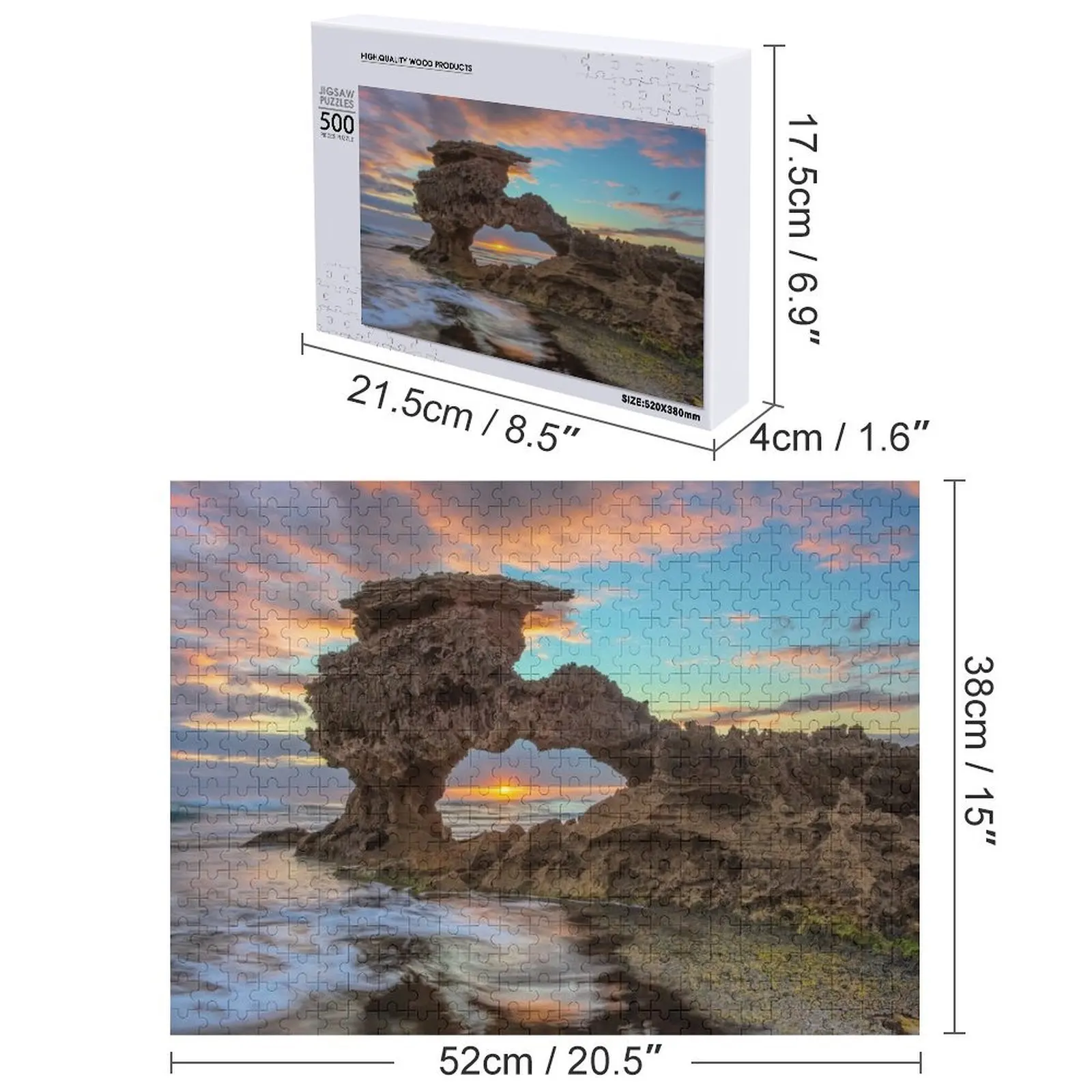 จิ๊กซอว์หน้าต่างแห่งโอกาส ของขวัญส่วนตัว ปริศนาไม้รูปสัตว์สำหรับคู่แต่งงาน