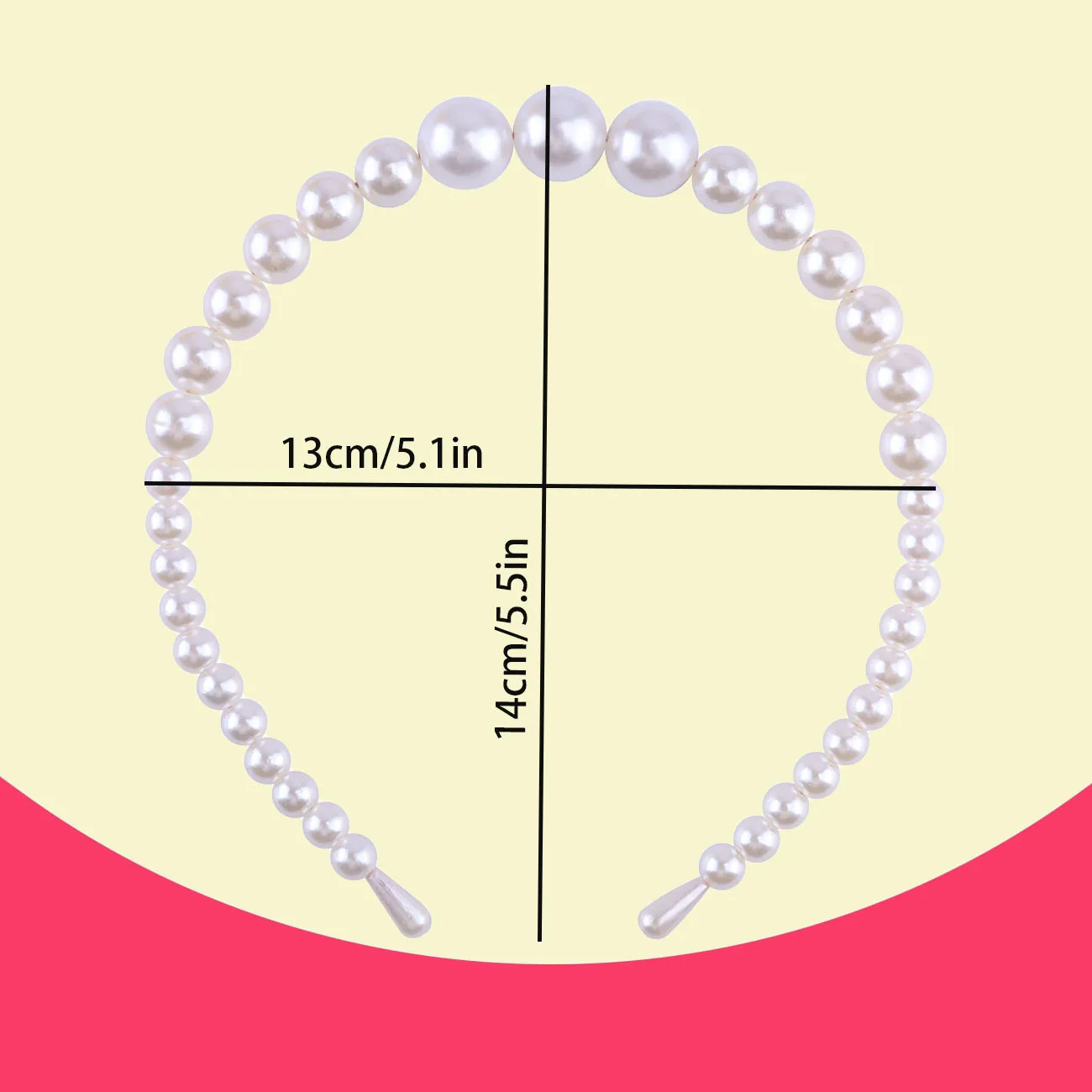 3/4PCS Pearl Beaded Headband Daily All-match Hair Hoop Women Luxury Pearl Hairband Wedding Daily Party Sweet Hairband Gift view 2