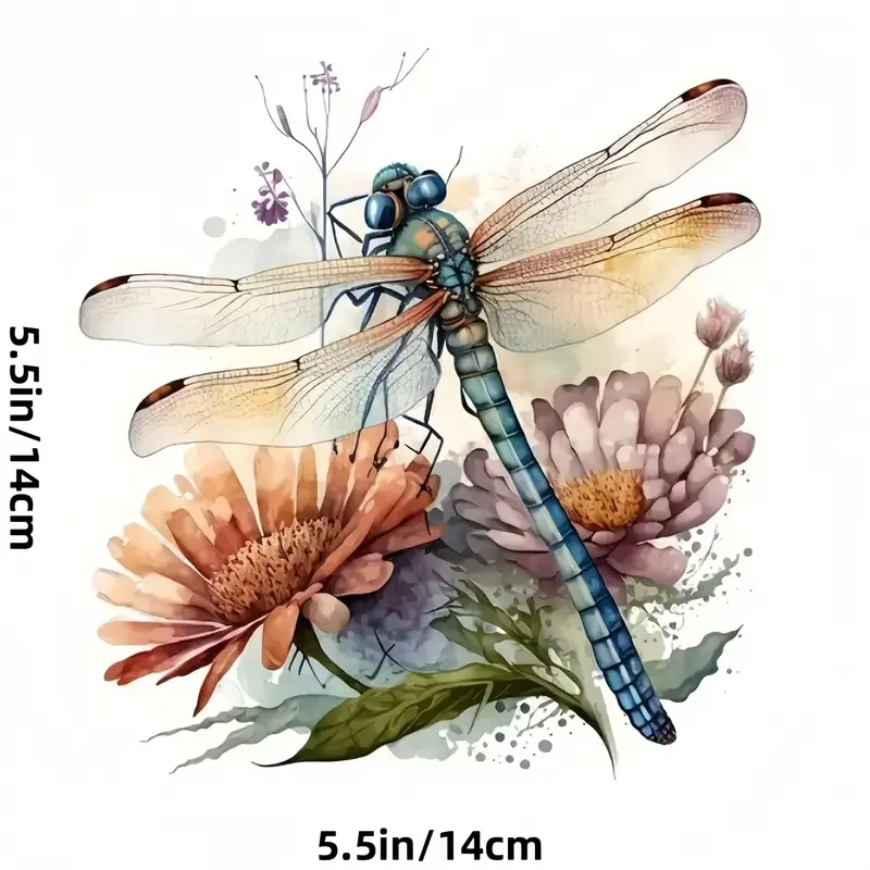 Premium 3D Dragonfly Vinyl Decal - Waterproof & Self-Adhesive, Perfect for Cars, Laptops, Trucks, Motorcycles - Scratch-Resistan view 3