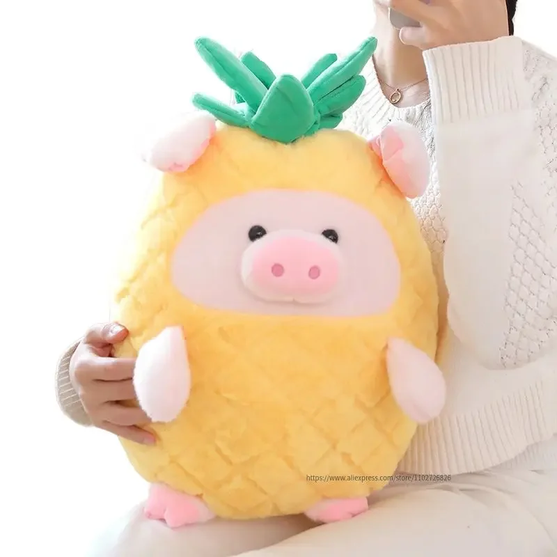 40/50/70CM Soft Kawaii Pineapple Pig Plush Pillow Stuffed Lovely Fruit Shape Animal Doll Funny Birthday Gift For Kids Baby