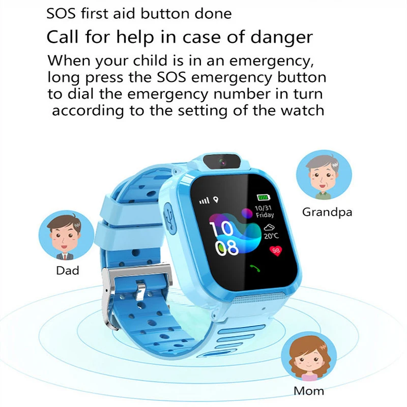 Xiaomi 4G niños reloj inteligente SOS ubicación GPS videollamada tarjeta Sim niño SmartWatch cámara impermeable actualización reloj para niños niñas