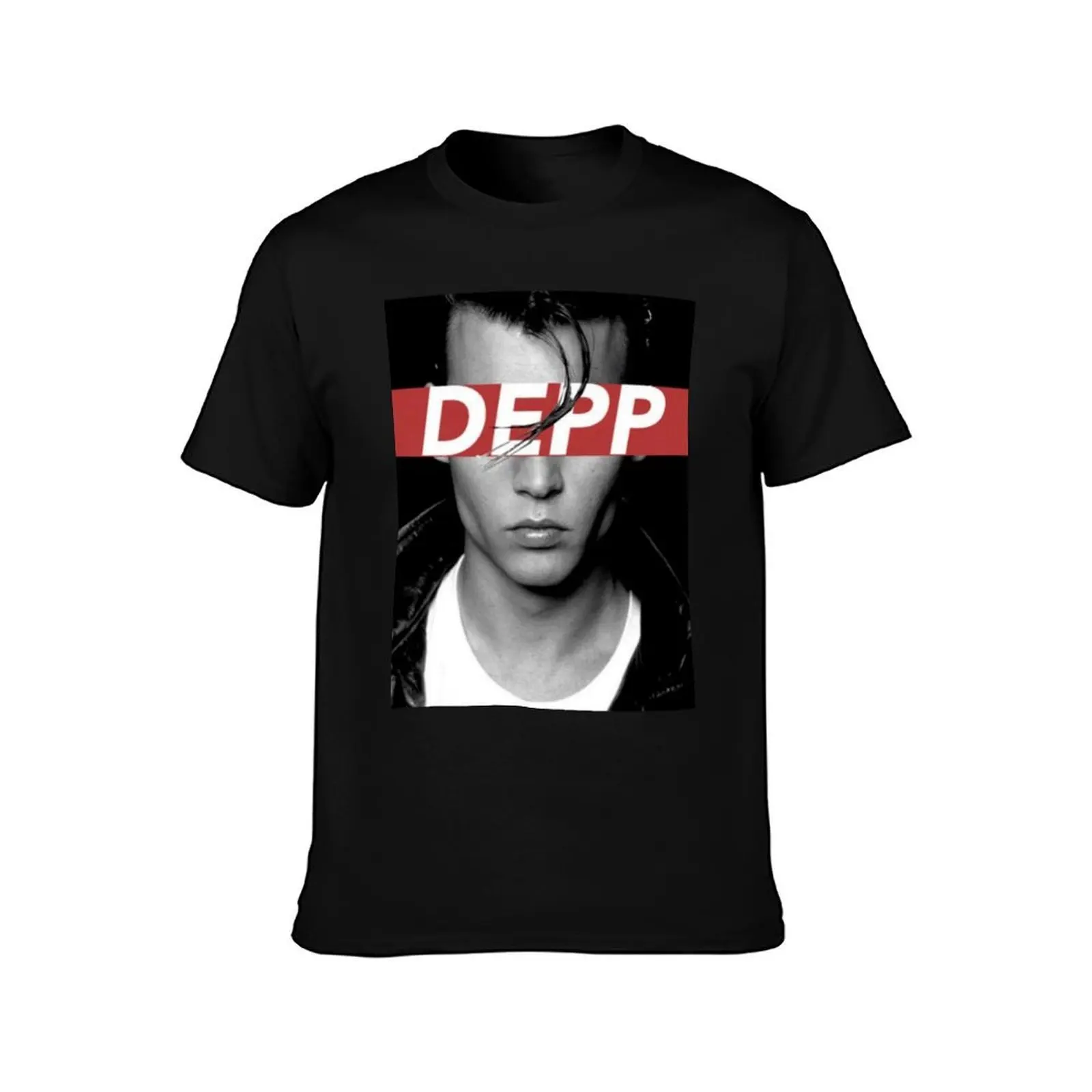 DEPP T-Shirt, Summer Casual Cotton Tee, Oversized Streetwear Tops, Vintage Graphic Print, Loose Fit Short Sleeve, 100% Cotton
