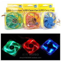 AKASA 80MM 8CM  80*80*25MM Led Cooling fan  Cooling Fan DC12V 1.4W DFS802512M Computer Case Fan 3pin