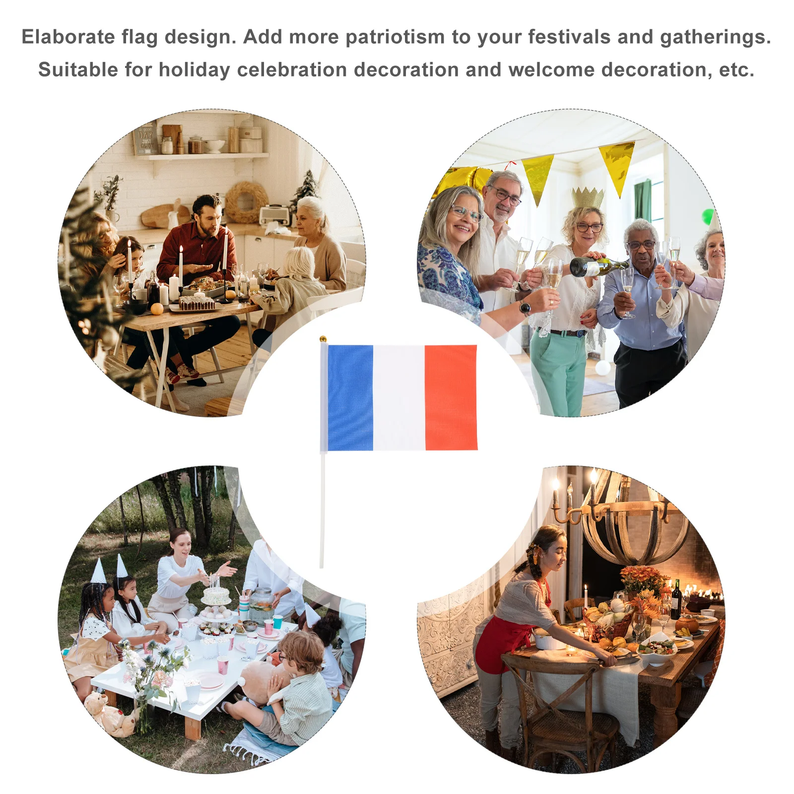 

50Pcs Hand Waving Flags Small National Handheld Flags for Festival Parties Classroom Decorations Sports Cheering