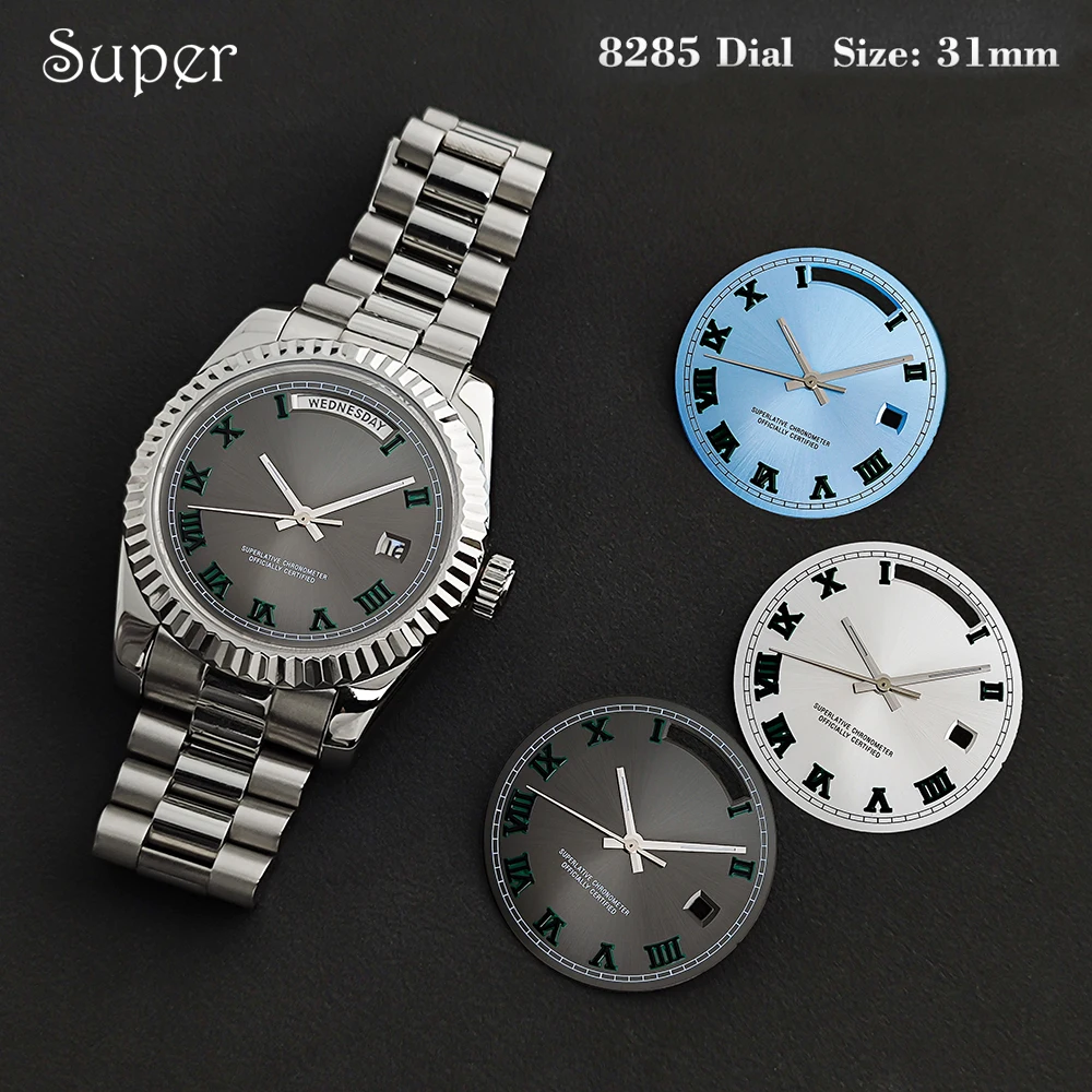 

Hot Items 31mm diameter dial Miyota 8285 dial Roman numeral dial Fit for Miyota 8285 movement Mechanical watch modification
