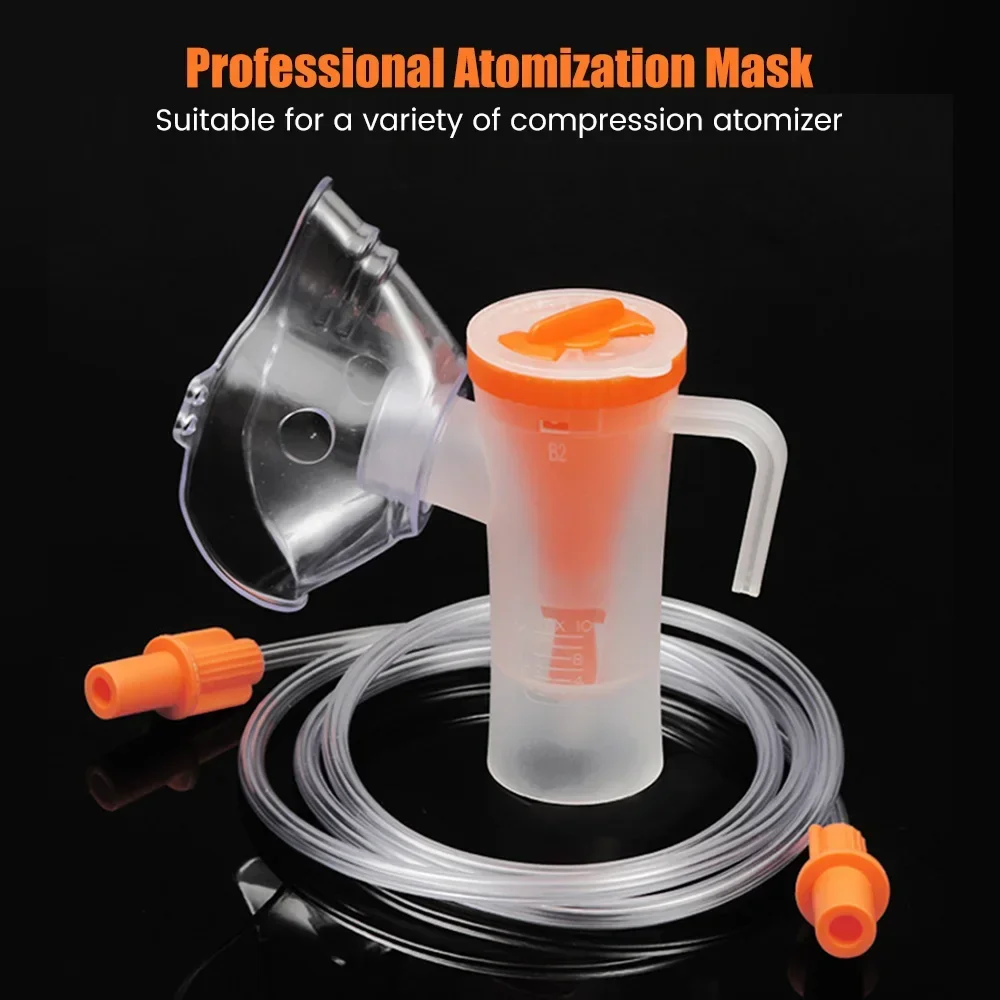 Comp Mist Household Compressor Nebulizer Cup Mouthpieces Adult Child Mask Inhaler Tube Set Accessories Medicine Household Parts