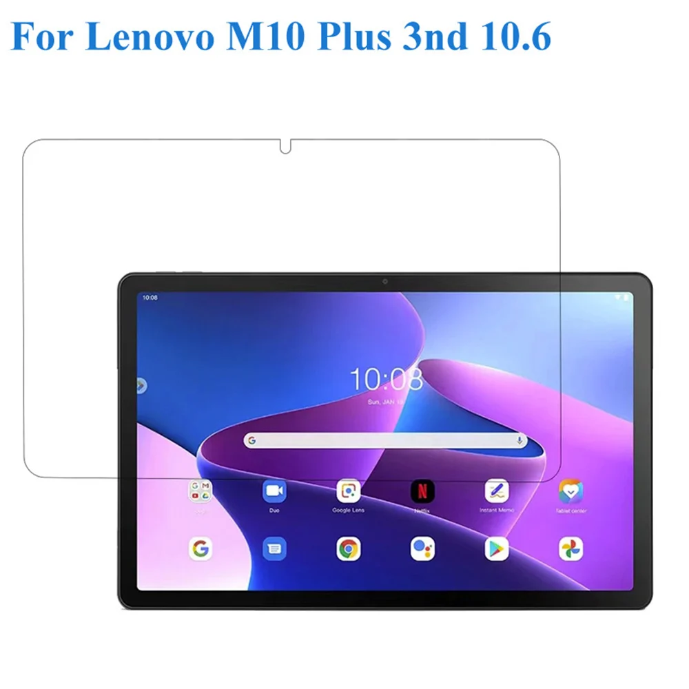 2PCS Screen Protector For Lenovo Tab M10 Plus 3rd Gen 10.6  2022  TB-125FU TB-128F 3rd Gen 10.6 Protective Glass Film