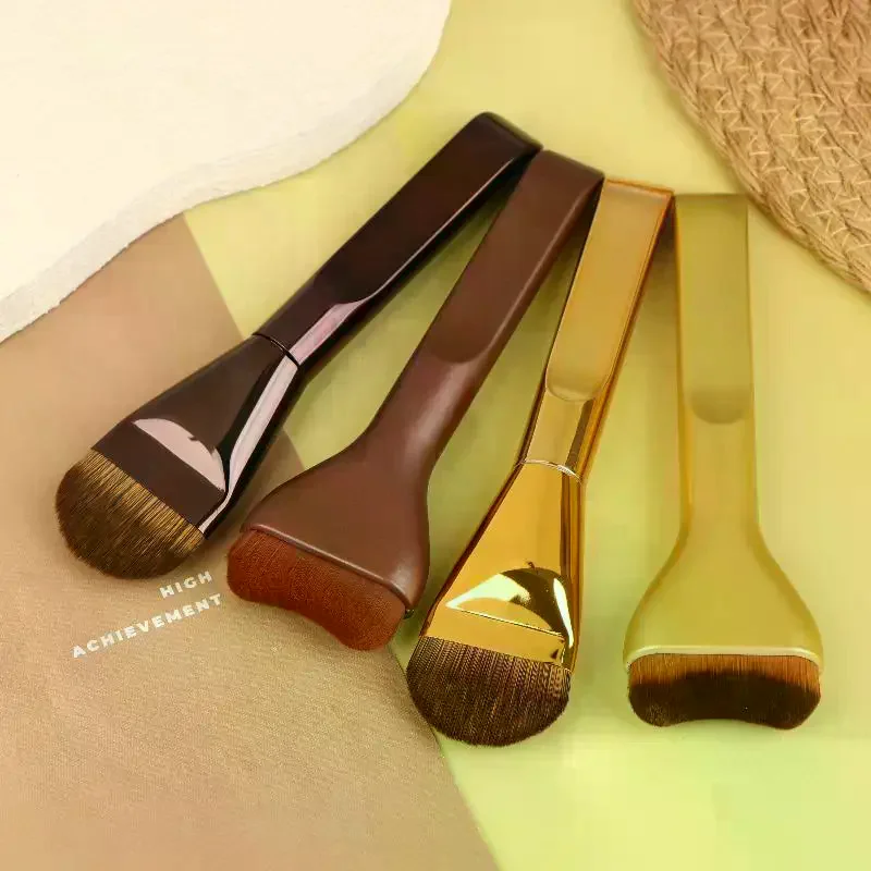 Juego de brochas de maquillaje para base, cepillo ultrafino para máscara superior para crema líquida, cosméticos, herramienta de belleza para mezclar, regalo Premium, 1/2 Uds.
