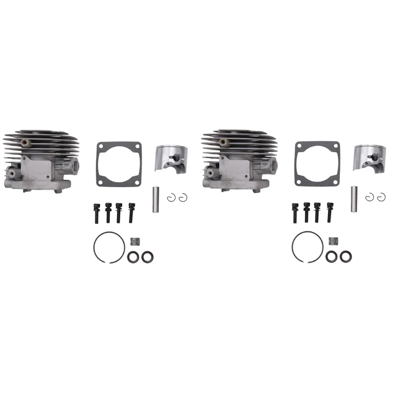 2X 4 Bolt 32Cc Engine Cylinder Kit For Rovan Cy Zenoah Engine For 1/5 Hpi Km Rv Baja 5B 5T 5Sc Losi Rc Car Parts-AA02