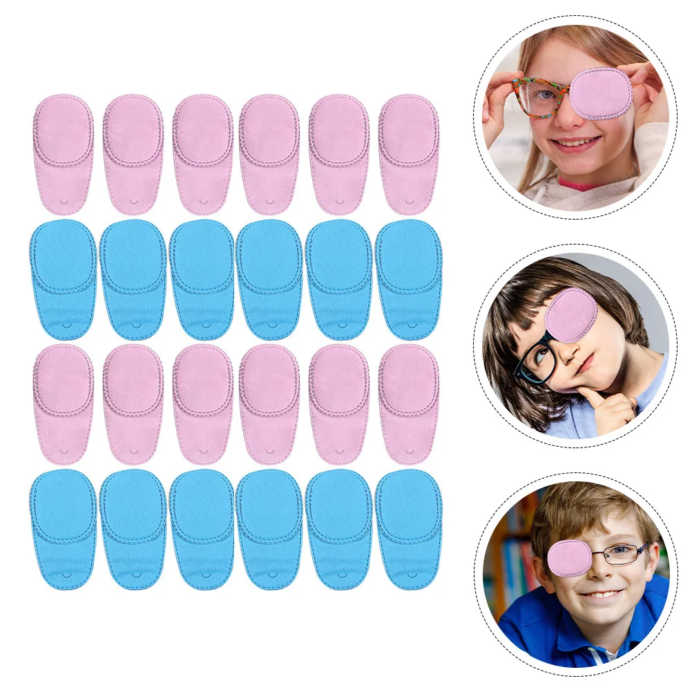 

24Pcs Children Eye Patch Amblyopia Correction Elastic Comfortable Single Eye Mask Protective Cover Kids Strabismus Training
