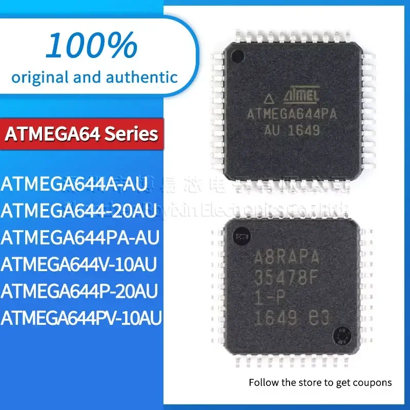 ATMEGA644PA-AU ATMEGA644-20AU ATMEGA644PV-10AU ATMEGA644A-AU ATMEGA644P-20AU ATMEGA644V-10AU original echt