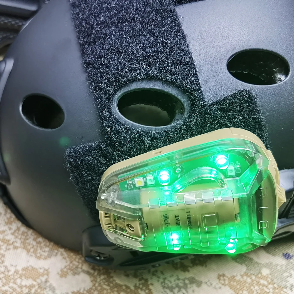 Torcia a infrarossi di sicurezza di sopravvivenza all'aperto star tactical helmet flash light impermeabile multiuso ladybug light