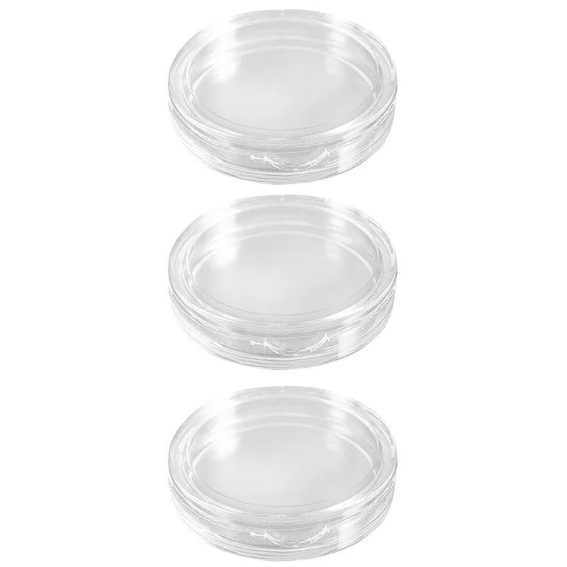 30 Pcs Small Round Transparent Plastic Coin Capsules Box 22Mm