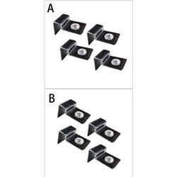 4 Pieces Aquarium Stands Fish Tank Glass Cover Clip Support Holder Stainless Steel Aquarium Glass Cover Lid Bracket Holder