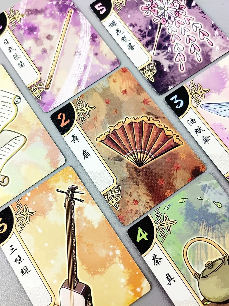 لعبة اللوحة Hanamikoji ألعاب البطاقات التعاونية لعبة مضحكة لعبة العائلة/الحفلة لعبة البطاقة