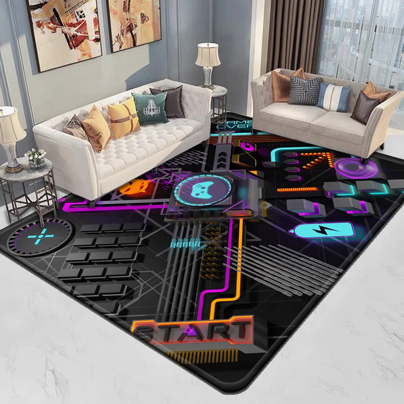 3D Motherboard Computer Carpet Kitchen MatEntrance Doormat Bedroom Floor Decoration Living Room Carpet Bathroom Anti-slip Rug