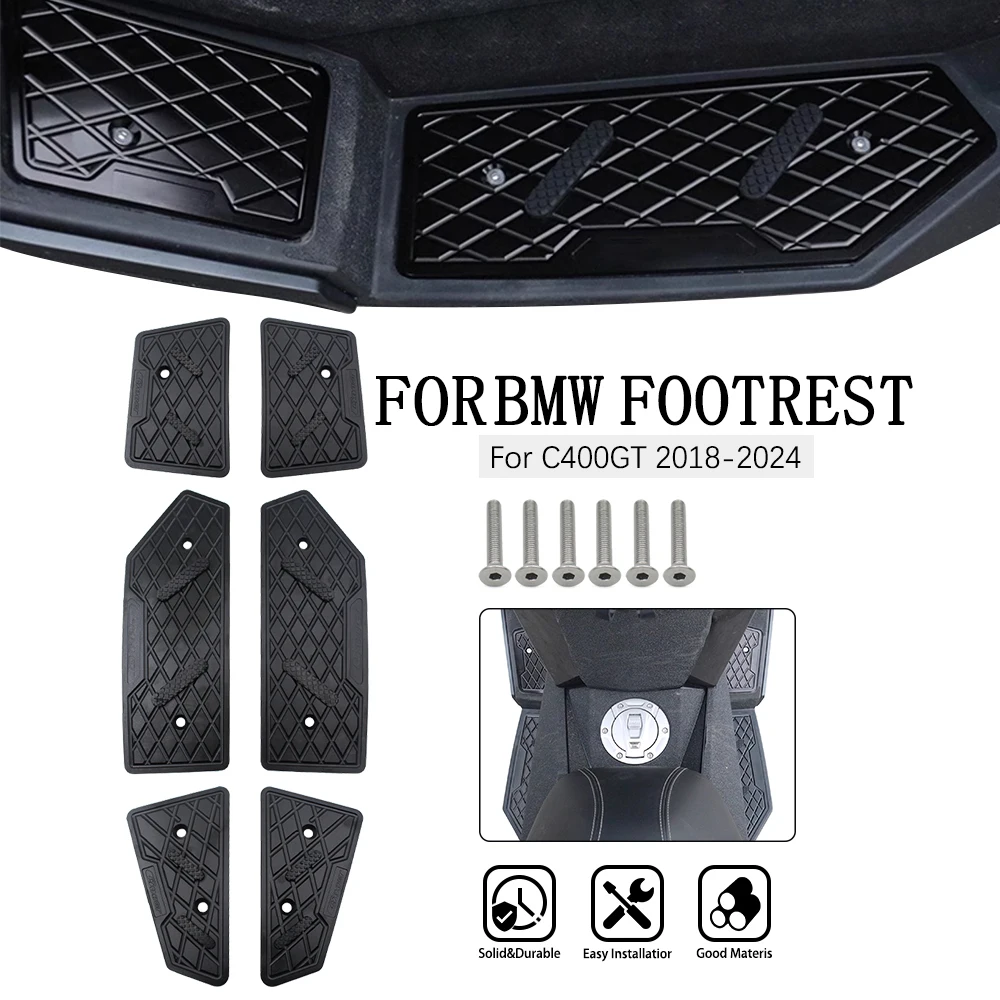 

Motorcycle Footpads for BMW C400GT Front and rearPegs Plate Aluminum Alloy Pedal Modified Skid proof Footrest C 400 GT C400 GT