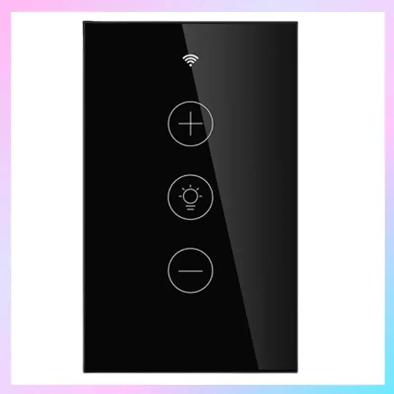 

AB25-US Стандарт Smart Wi-Fi Life Светодиодный диммер Беспроводной сенсорный настенный переключатель с затемнением работает с Alexa Google Home