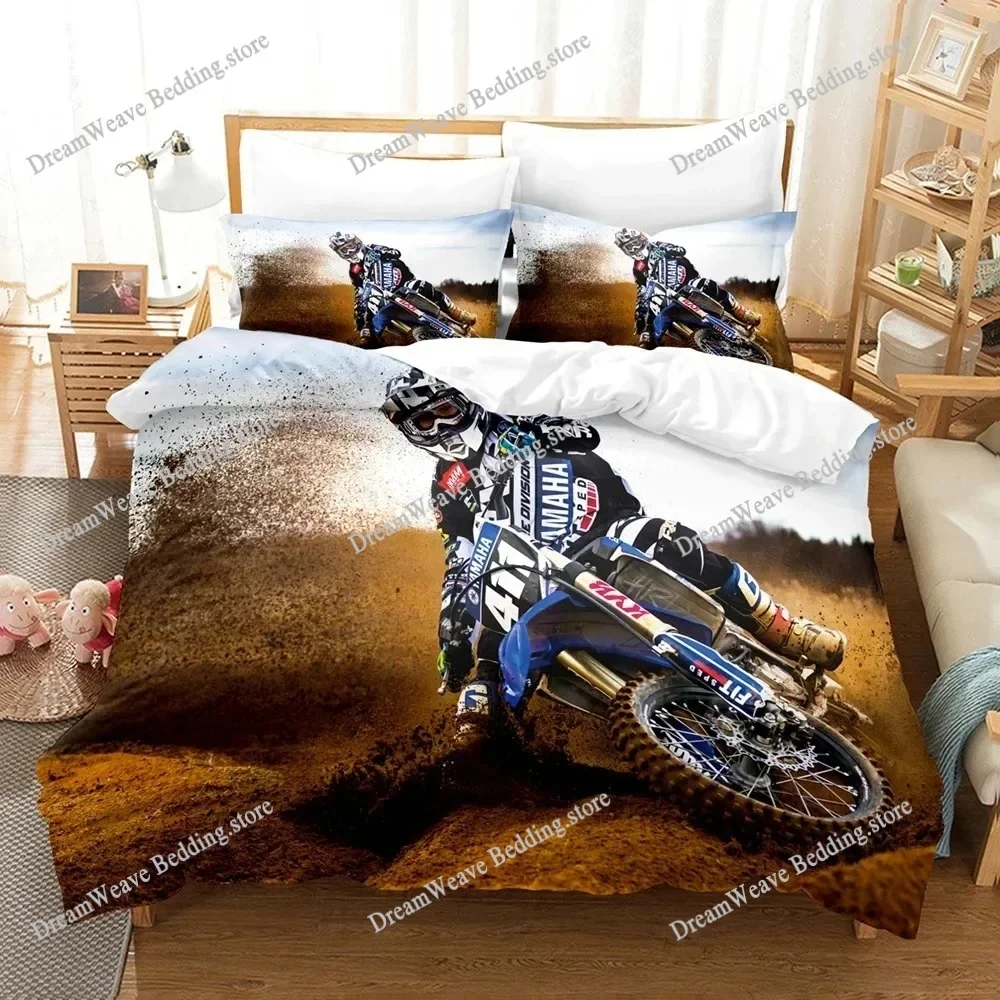 

3D Print Motorcycle Bedding Sets Duvet Cover Set with Pillowcase Twin Full Queen King Bedclothes Bed Linen Quilt Cover