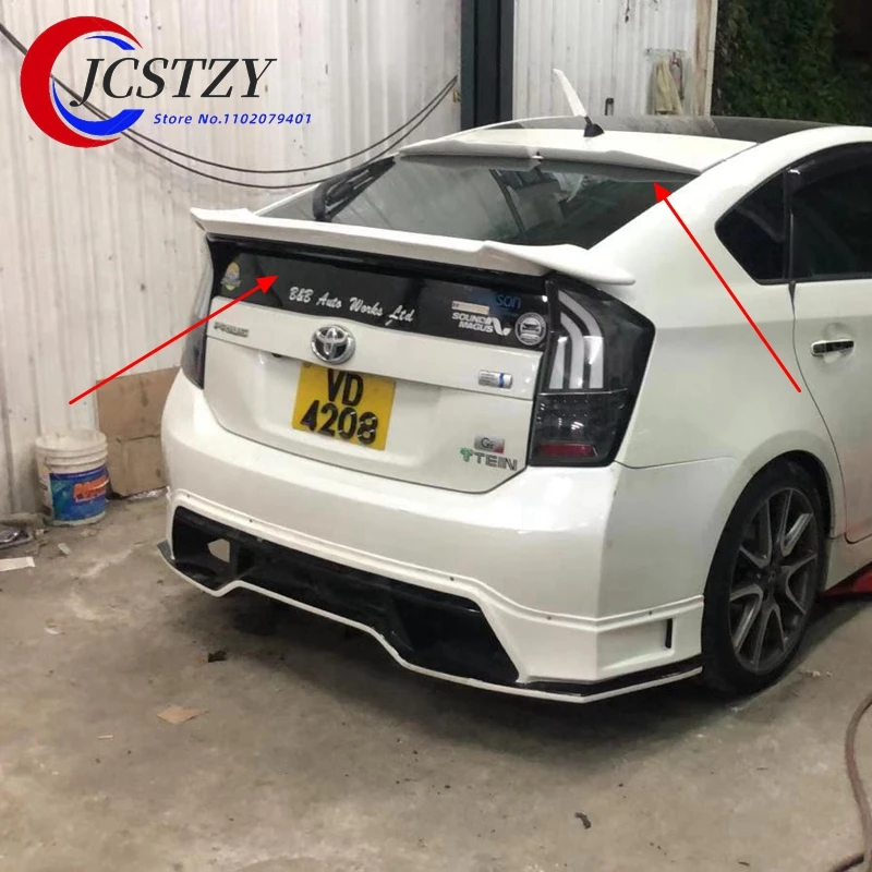 Carbon fiber / FRP material spoiler for Toyota Prius 2009-2014 ROWEN style main spoiler