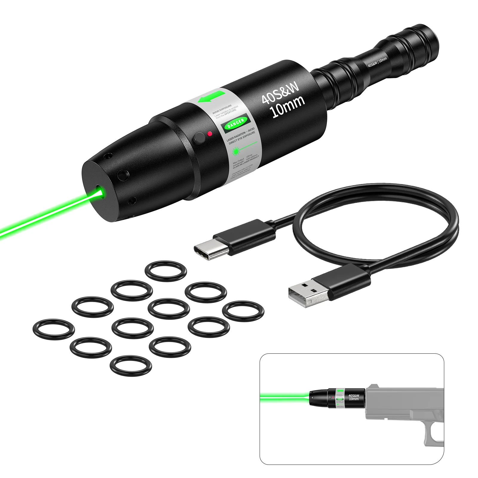 Cal.17.177/Cal.25/Cal.27/Cal6.5mm/Cal 7mm upgraded dual-purpose laser trainer, high-precision static calibration locking target