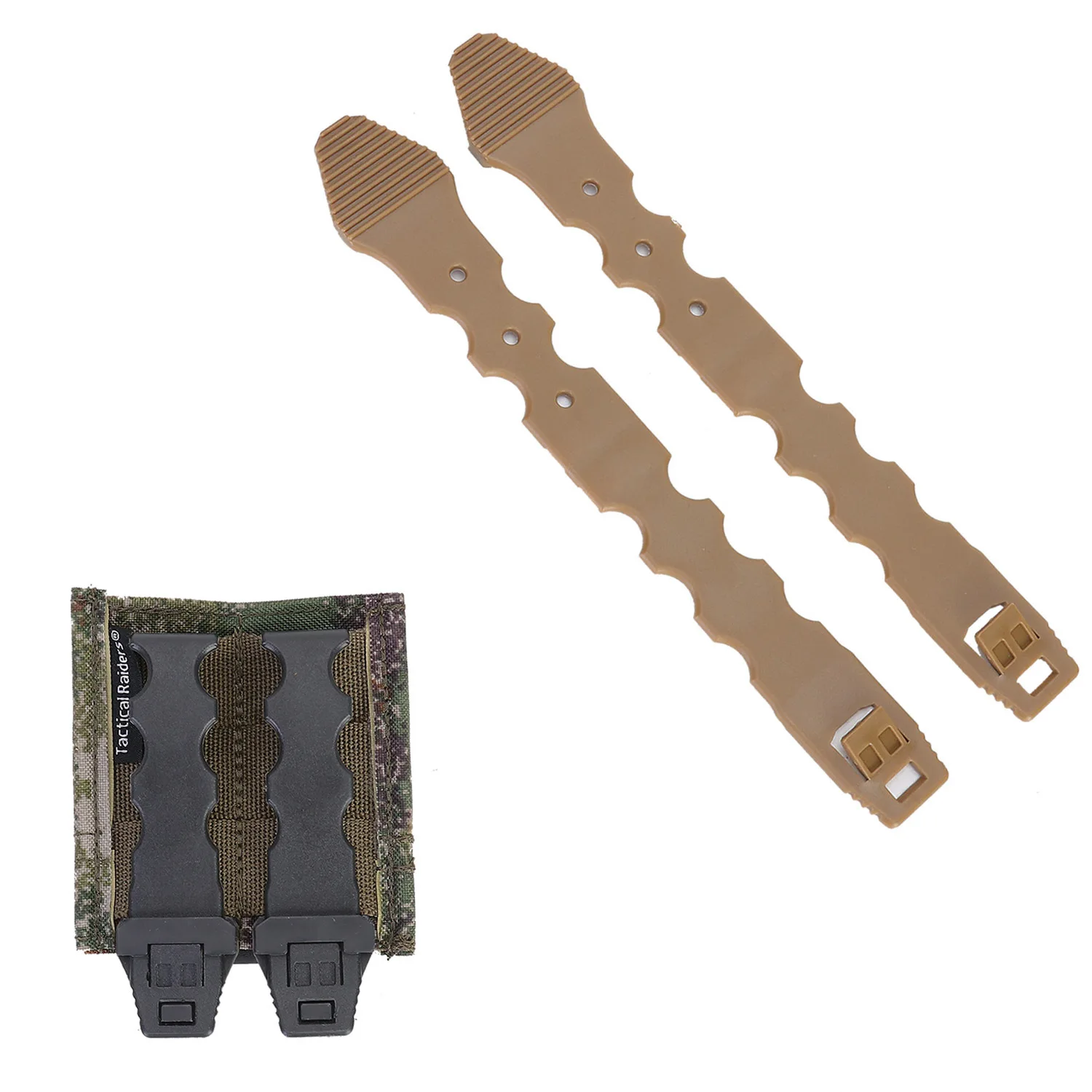 Tactical Durable Molle System Malice Clips Strap Buckle Accessory Nylon Quick Release Strip Fits For Magazine Pouch(2PCS)