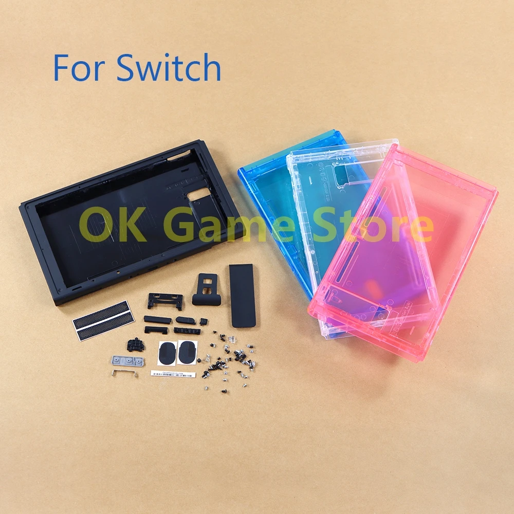 

5sets Full Housing Shell Case Part with full buttons Replacement for Switch NS Console Front Back Faceplate For Nintend Switch