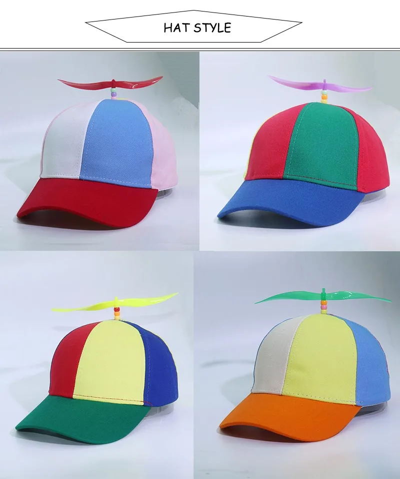 Zabawna czapka typu snapback Helicopter Propeller Adventure Dad Hat Rainbow Bamboo Dragonfly Baseball Cap dla dorosłych dzieci chłopców dziewcząt