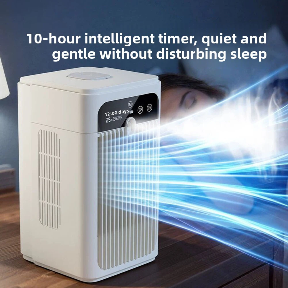 Mini Airs Conditioner 500ml Water Tank Desktop Humidifier Fan Rechargeable Air Cooler Personal-Cooling Fan for Home Bedroom