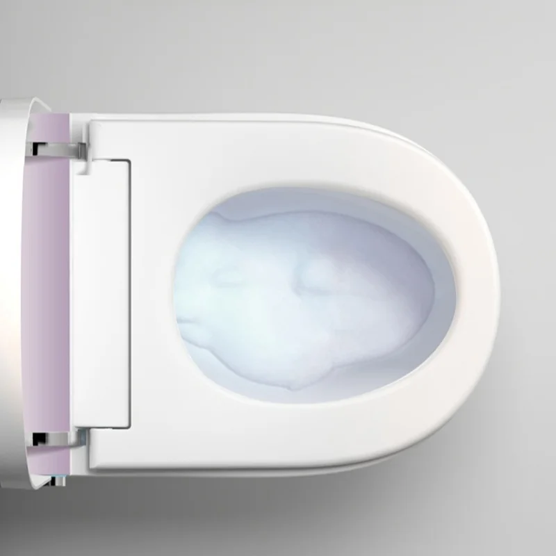 โถสุขภัณฑ์อัจฉริยะสมัยใหม่ ขนาดเล็ก ติดผนัง เซรามิก พร้อมรีโมท สำหรับห้องน้ำโรงเรียน ฟังก์ชั่นอัตโนมัติ