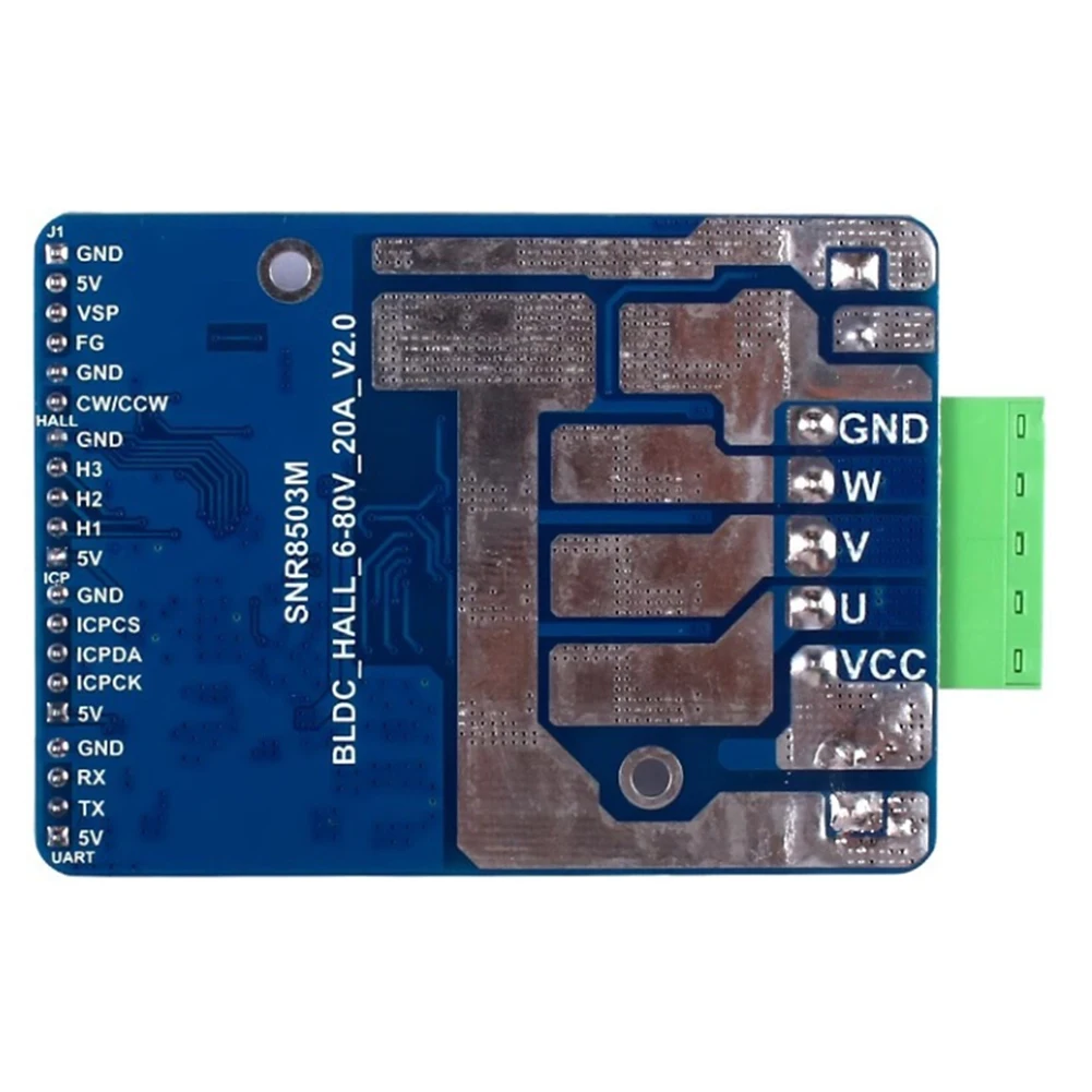 

Upgraded Hall Motor Control Driver Board Motor Regulator BLDC Three Phase DC Brushless Motor Controller High Power 1600W