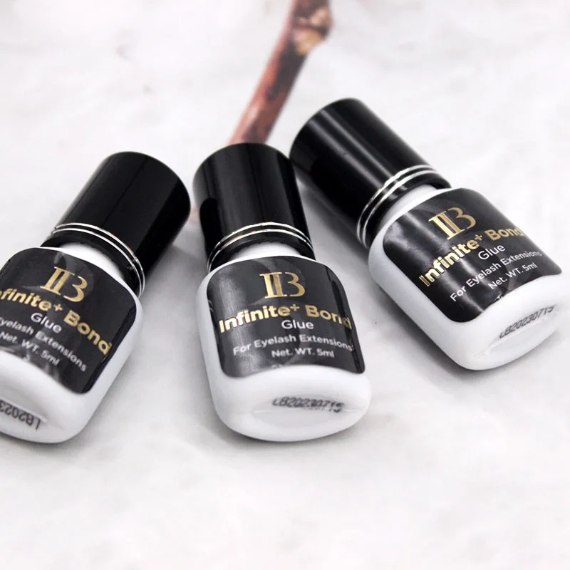 10 Flaschen Ibeauty Infinite Plus Bond Kleber für falsche Wimpernverlängerungen 5 ml starker schwarzer Korea-Kleber schnell trocknende Make-up-Tools