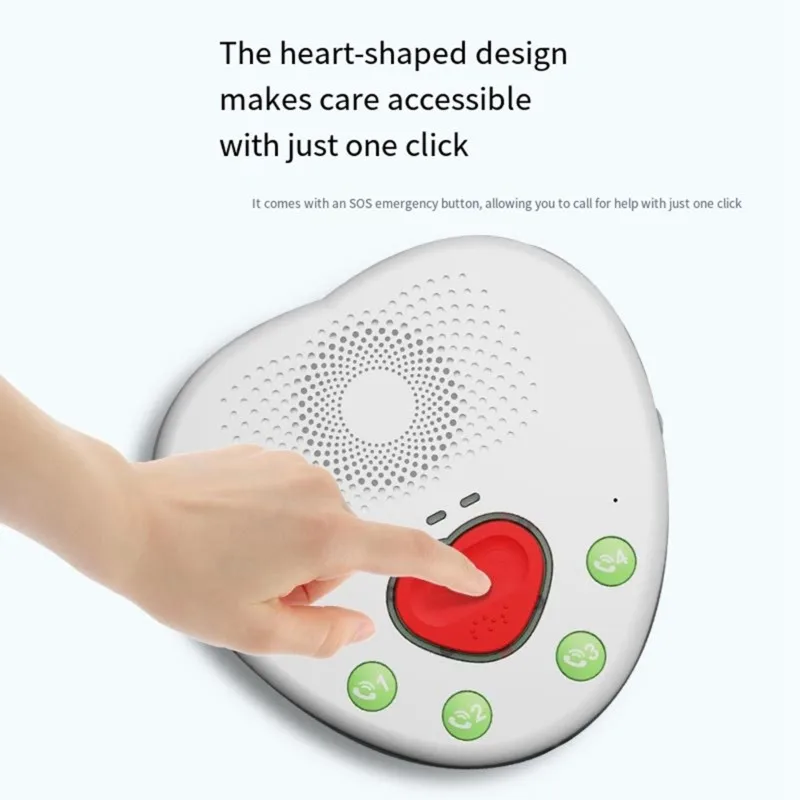 N15R-EU Plug Compatible Two-Way AI Voice Elderly Alarm System, Nursing Home Wireless SOS Call Device, Voice Alarm,Stable Signal