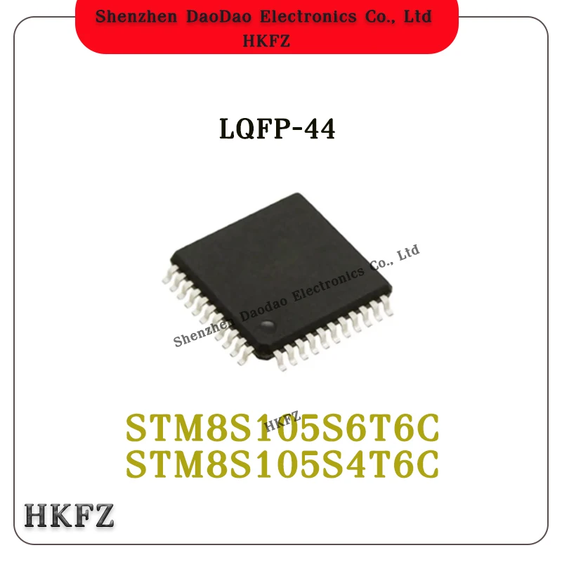 

5PCS STM8S105S6T6C STM8S105S4T6C LQFP-44 Microcontroller Chip IC New Original