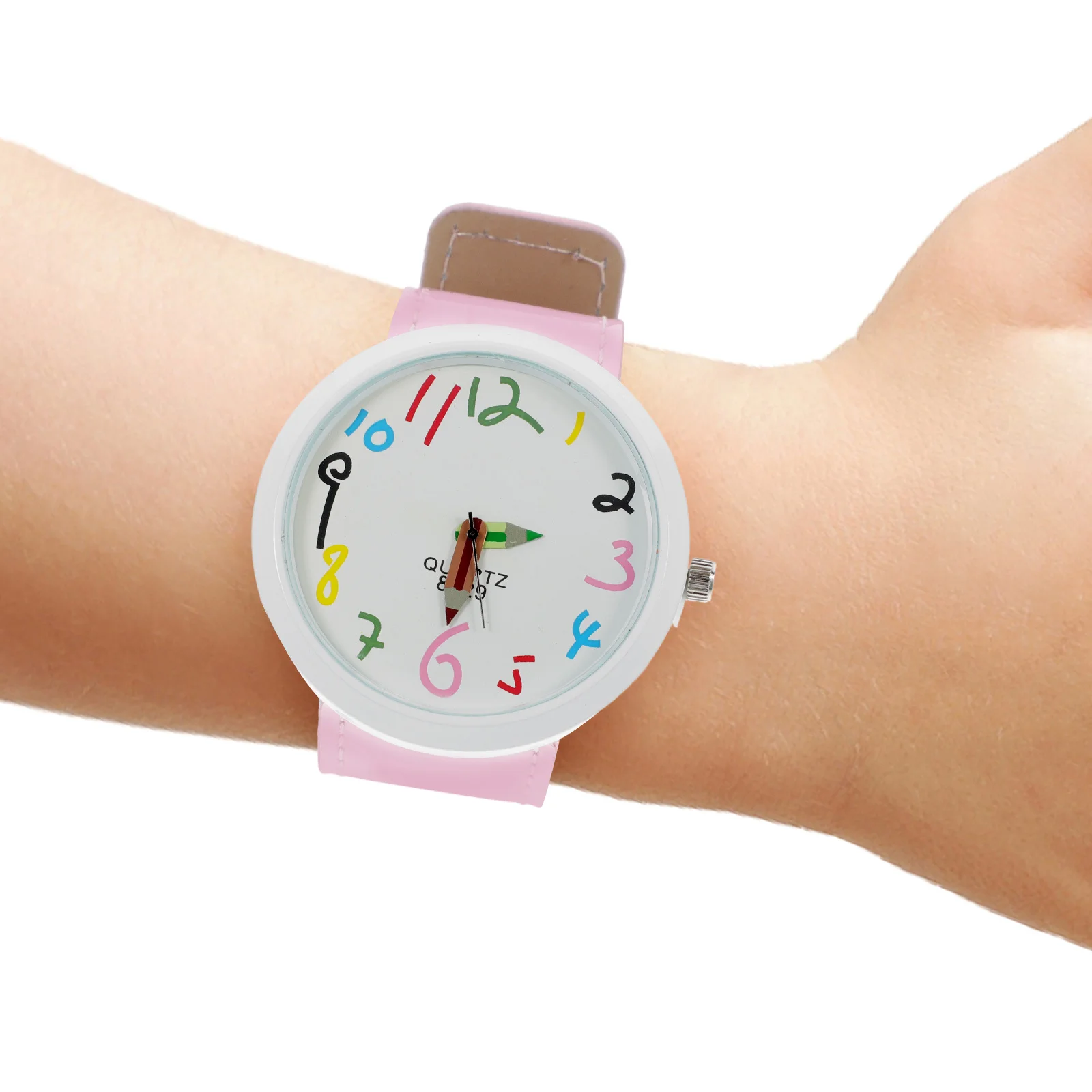 قطعة واحدة من ساعة الرسوم المتحركة المتينة، حزام ساعة معصم أنيق، ساعة جميلة للطلاب للامتحانات المدارس