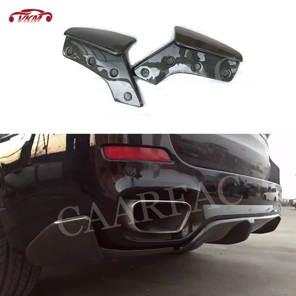 

Carbon Fiber Rear Lip Side Splitters Aprons Flaps For BMW X5 F15 M Sport 2014-2018 FRP M Style Bumper Fender Covers