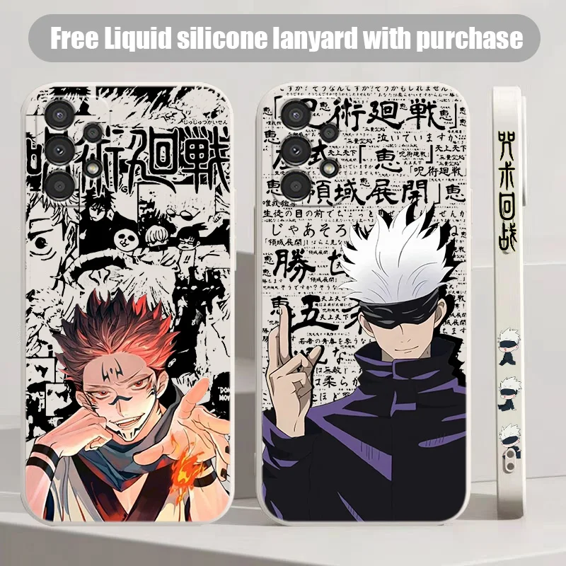 

Jujutsu Kaisen Animation Art For Samsung A 02 03 13 14 22 23 24 32 33 34 52 53 54 72 73 Lite Liquid Left Rope Phone Case