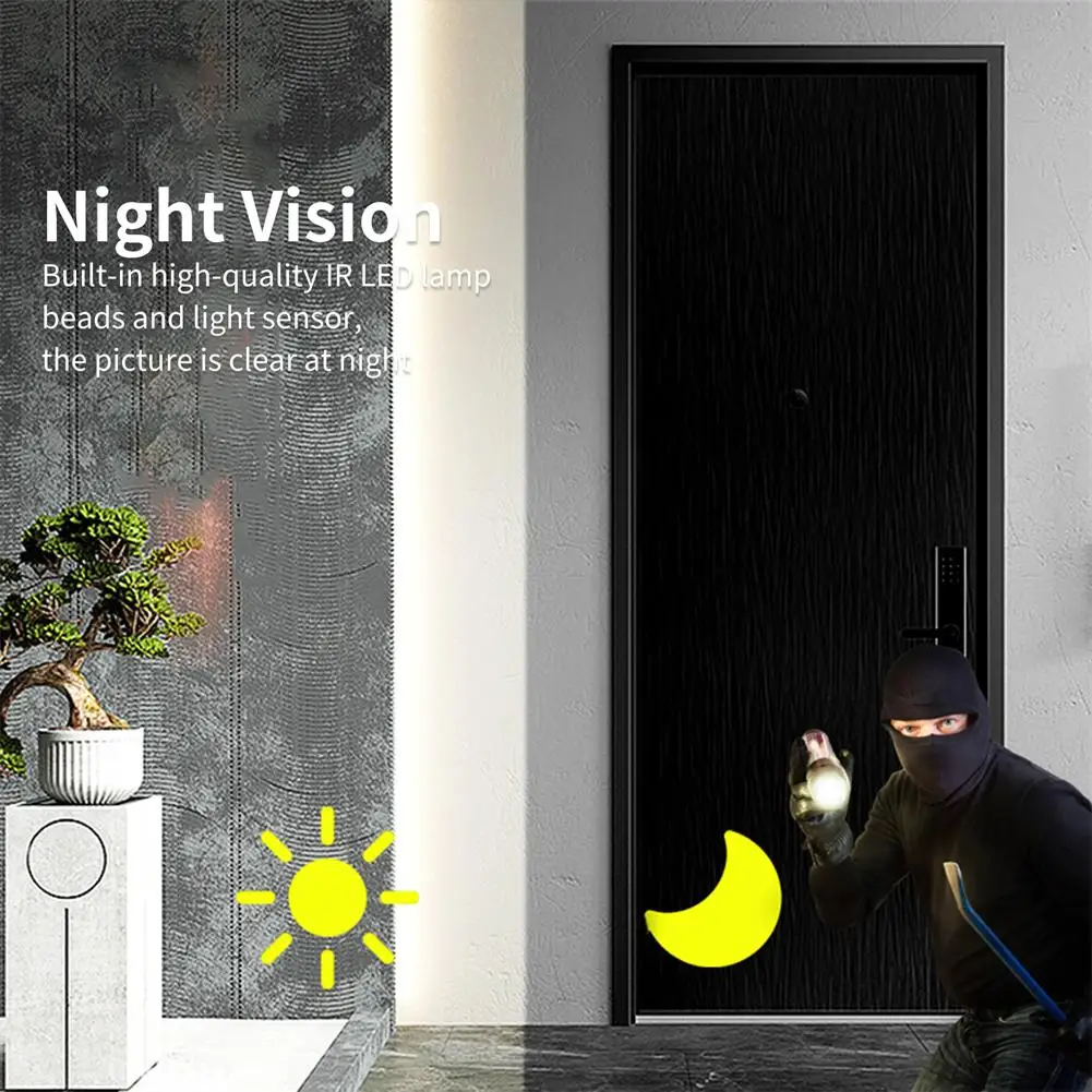 M8 Smart Visual Doorbell Two-way Intercom Infrared Night Vision Remote Monitoring Security System Wifi Video Door Bell