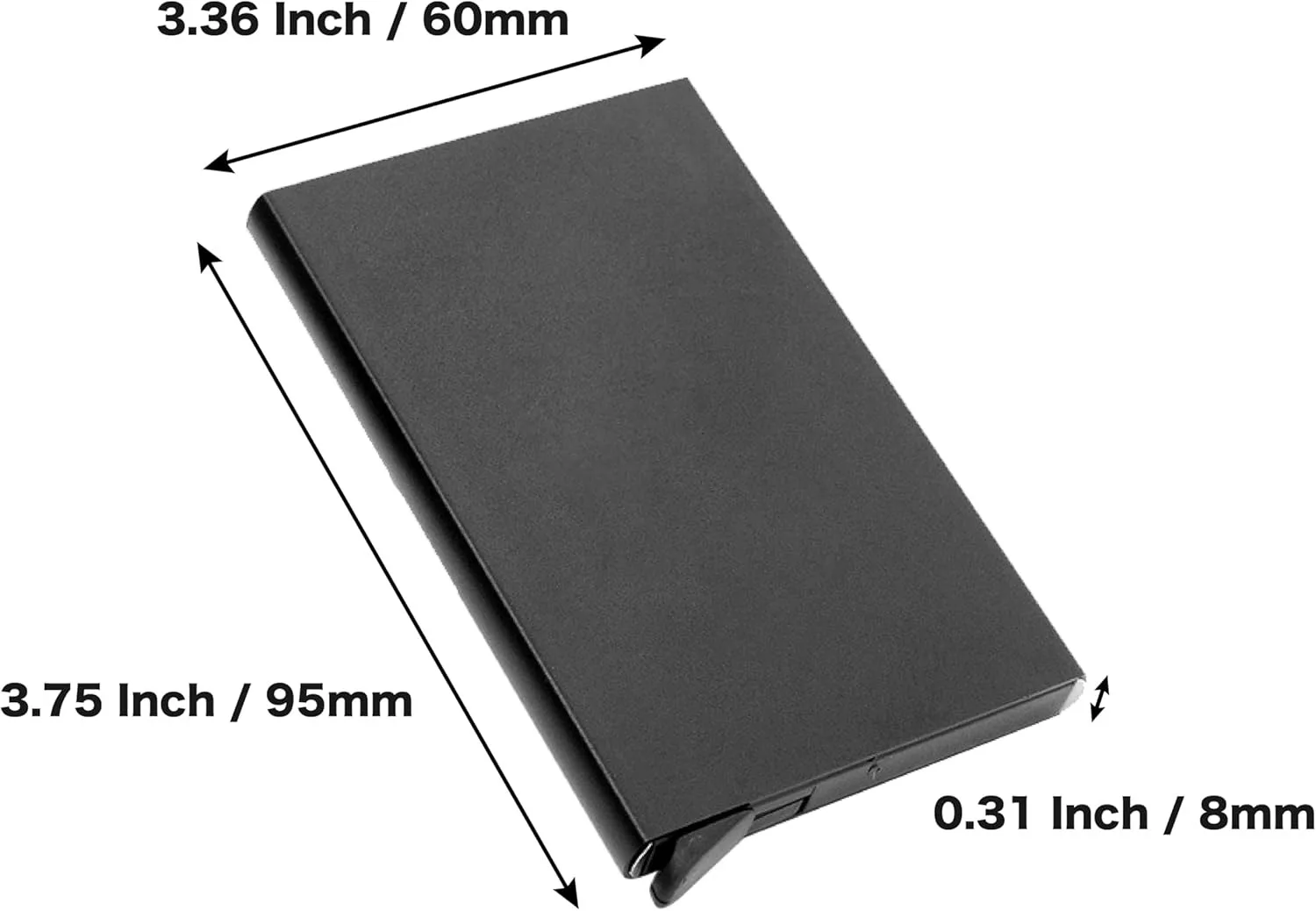 الأسد الملك تتفاعل المحفظة الذكية حامل بطاقة معدنية رقيقة ضئيلة الرجال النساء محافظ المنبثقة محفظة سوداء صغيرة Vallet 6 بطاقات Walets