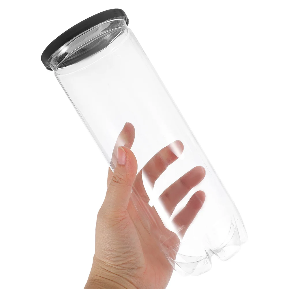 

2Pcs Portable Tennis Bottle Multi-Function Clear Container for Balls Storage Sports Supply Clear Small Balls Bottle
