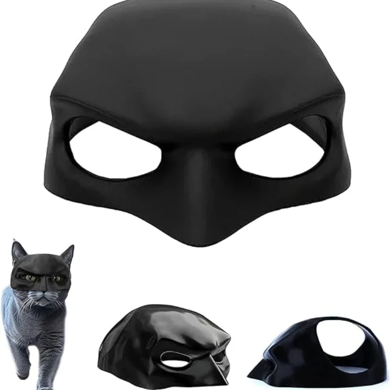 Máscara de Gato Murciélago Negra 2025, Linda Máscara de Murciélago, Juguetes de Mascotas de Superhéroes Geniales para Gatos y Perros, Máscara de Maquillaje, Artículos para Fiestas