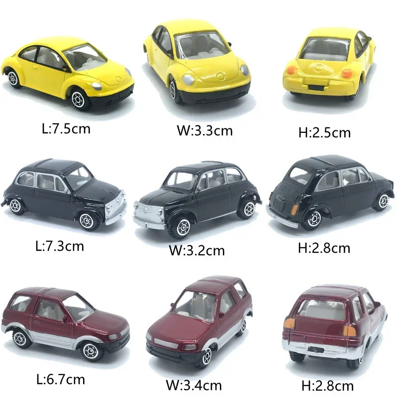 Model Train Scenery Layout Miniature Free Shipping 1:50 O Scale Metal Model Cars Friction Toy Vehicle