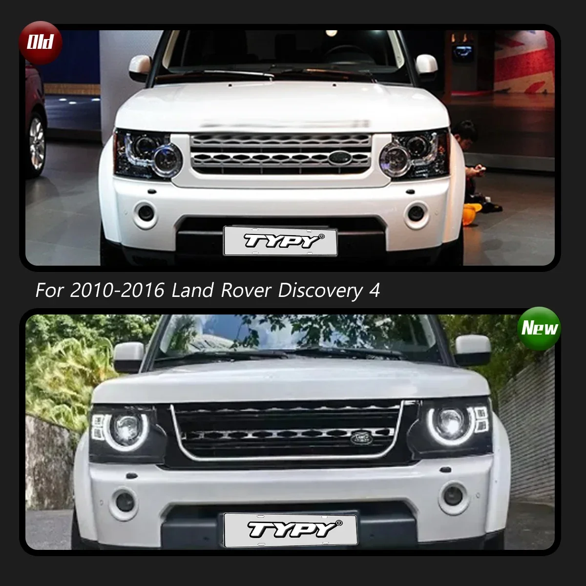 TYPY Original Wholesale Price Auto Headlight Assembly For Land Rover Discovery 2010-2016 Upgrade Modified LED Headlights
