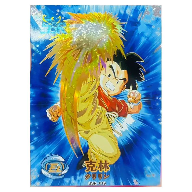 Anime Dragon Ball หายาก SSR SR การหักเหสะสมการ์ด krillin Android 18 Torankusu Frost Bejita ของเล่นเด็กวันเกิด