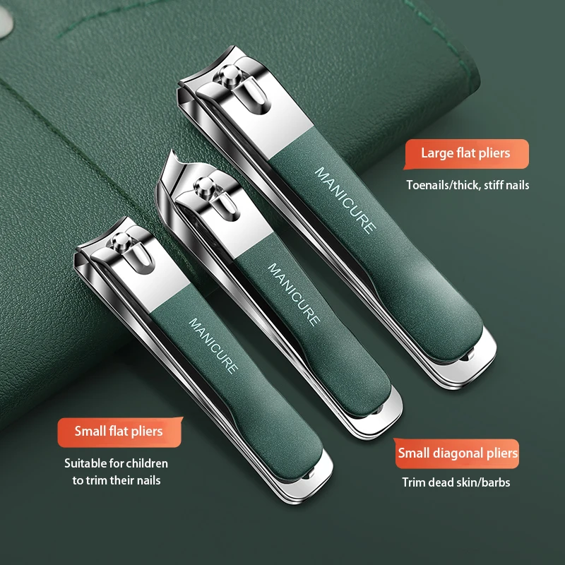 Portable nail clipper set 12-16Pcs Wholesale nail clipper stainless steel pedicure professional kit Beauty Manicure complete set