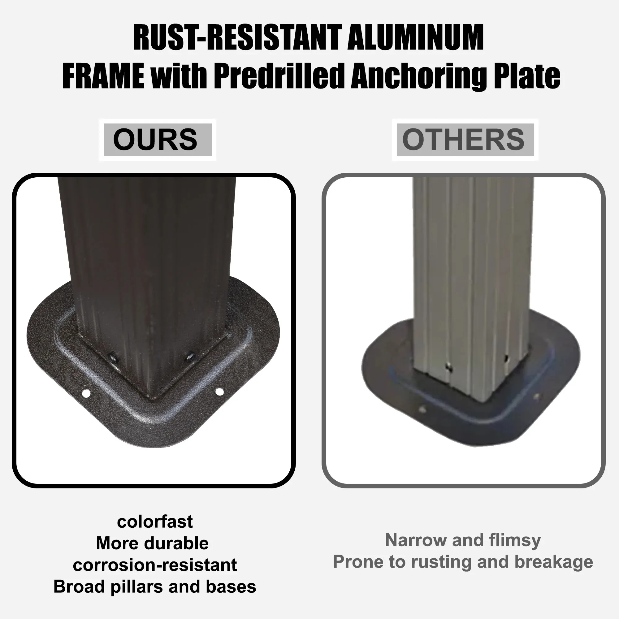 

Gazebo en aluminium à double toit, imperméable, luxueux, pour jardin extérieur, avec protection UV pour patio et cour