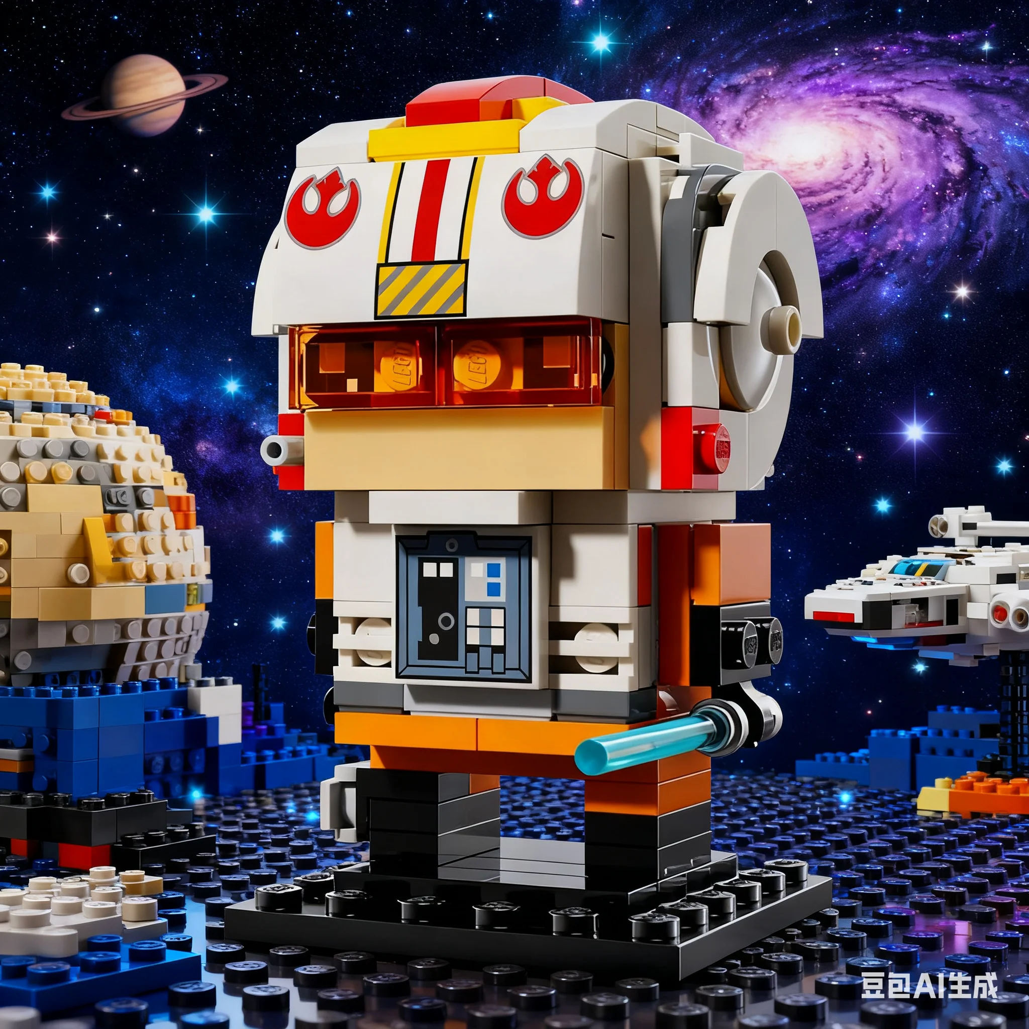 LEGO Star Wars square 40795 Luke Skywalker volunteer pilot building block toy gift