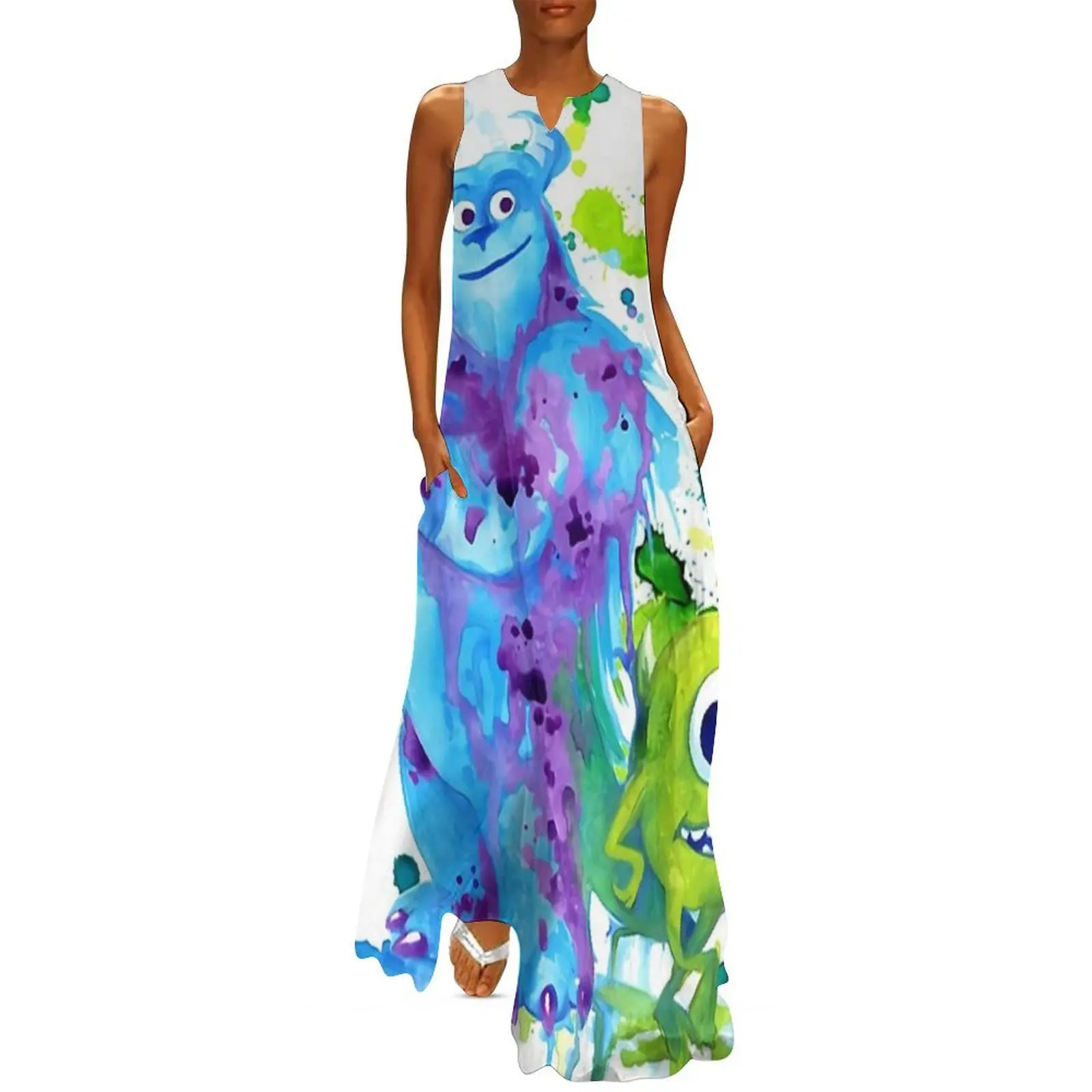 

Paint mike and sully Long Dress women's fashion dresses dress for women 2025 women party dresses