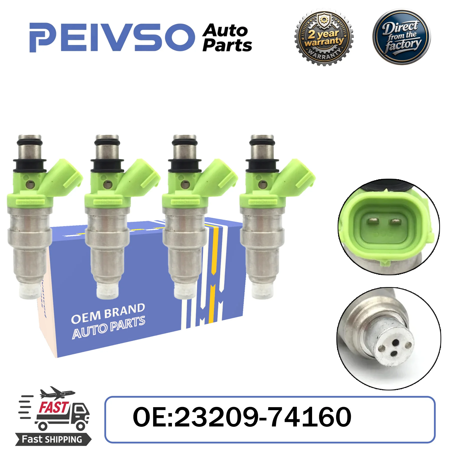 

1/4PCS Fuel Injectors 23250-74160 23209-74160 For TOYOTA MR2 CARINA CELICA CORONA CALDINA 2.0L 3SGE General SW20 1989-1999